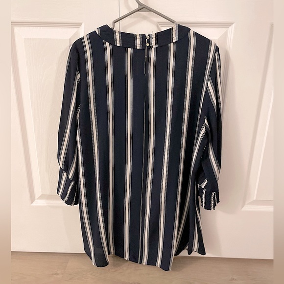 Stripped blue plus size top - Picture 2 of 3